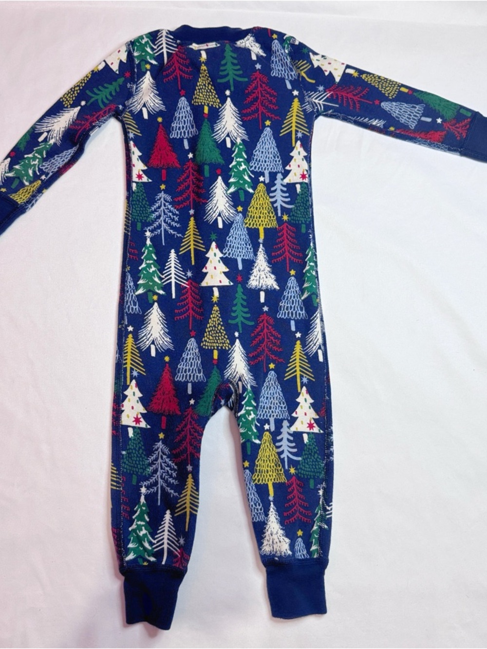 Hanna Andersson Baby Pajamas 18-24 Months Christmas tree organic zipper sleeper - Picture 4 of 4